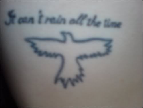 The crow and the quote i got added recently right hip 