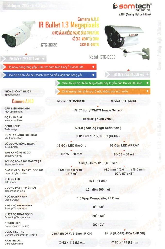 Camera SAMTECH STC-606G photo 606G 3613G.jpg