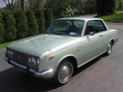 The one that comes to mind is the 196970 Toyota Corona hardtop coupe that 