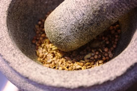 spices in a mortar and pestle Pictures, Images and Photos