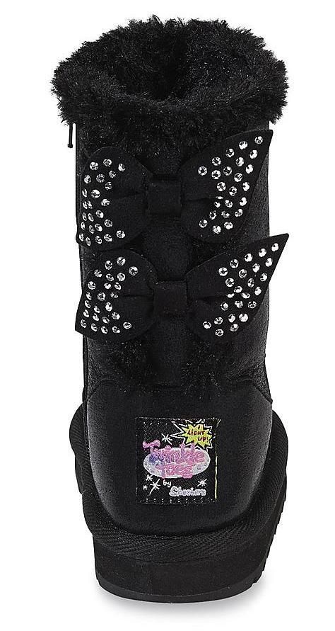  photo Skechers Toddler Girls Twinkle Toes Keepsakes - Limelight Leaps Black Faux Fur Light-Up Fashion Boot12.jpg