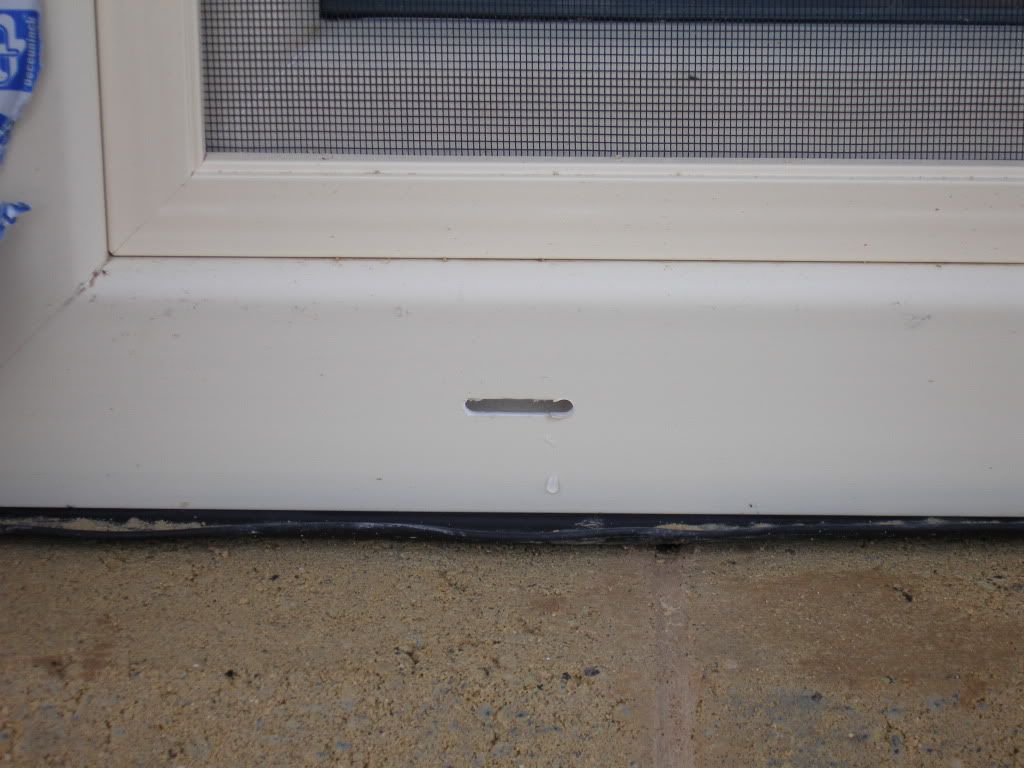 Holes in PVC windows