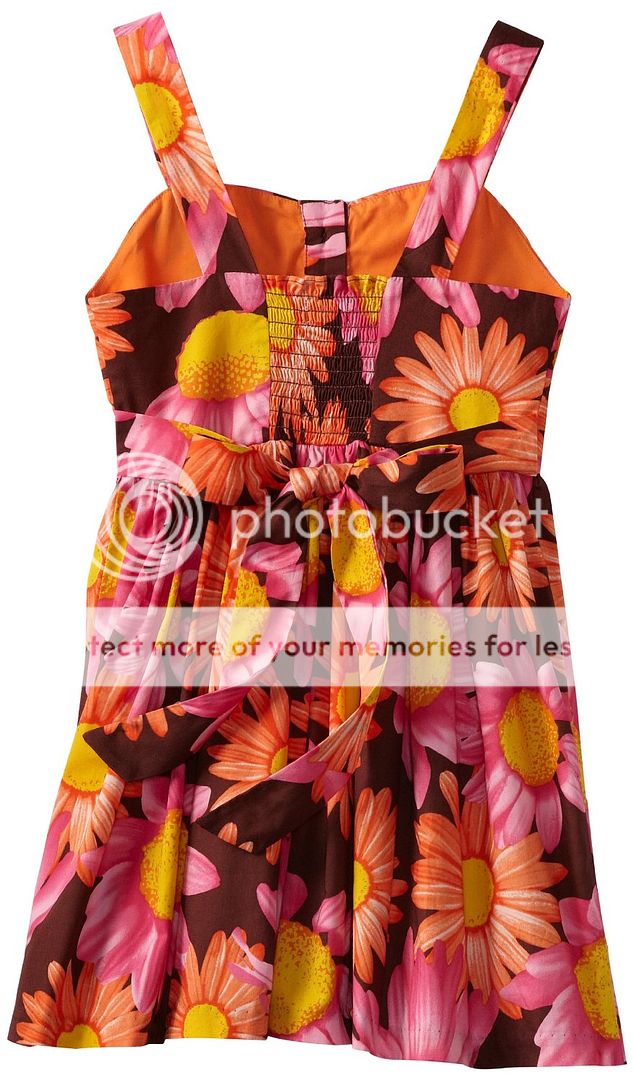 New Bonnie Jean Girls Bright Floral Daisy Print Cotton Sun Dress Size 10