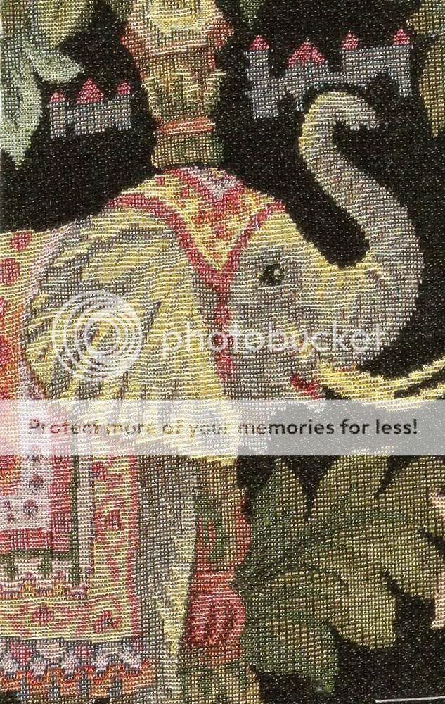 history the elephant first appeared in tapestry during the mid 19th